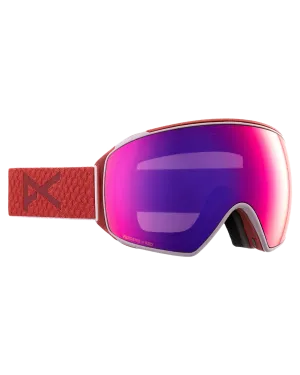 Anon M4 Toric Low Bridge Fit Snow Goggles   Bonus Lens   Mfi® Face Mask - Mars/Perceive Sunny Red Lens