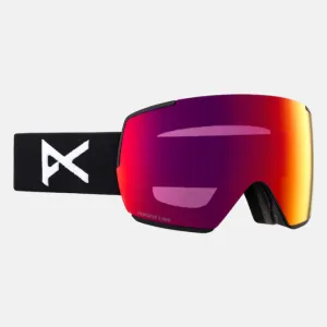 ANON M5S Low Bridge goggles - Black w/ Sunny Red