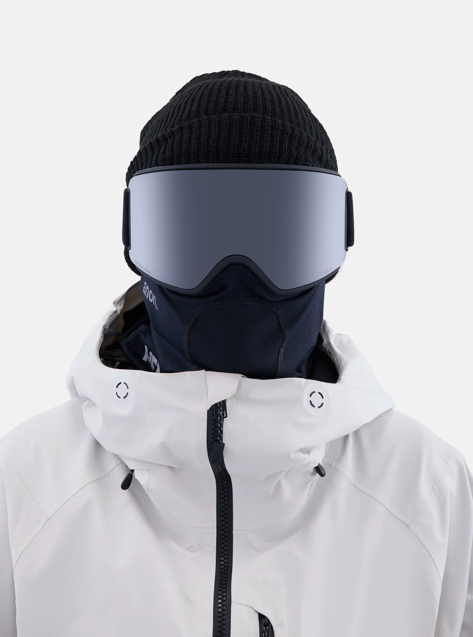 Anon WM3 Goggles & MFI Face Mask & Spare Lens Low Bridge Fit Smoke / Perceive Sunny Onyx Lens