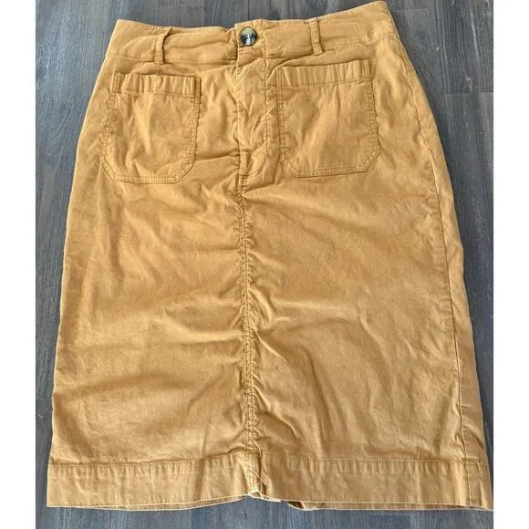 Anthropologie Maeve The Collete Skirt Brown Size Large