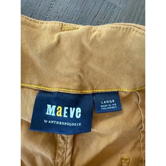 Anthropologie Maeve The Collete Skirt Brown Size Large