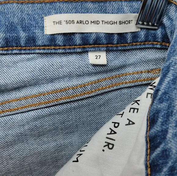 Aritzia Denim Forum The '50s Arlo Mid Thigh Short | Aritzia Shorts | Size 27