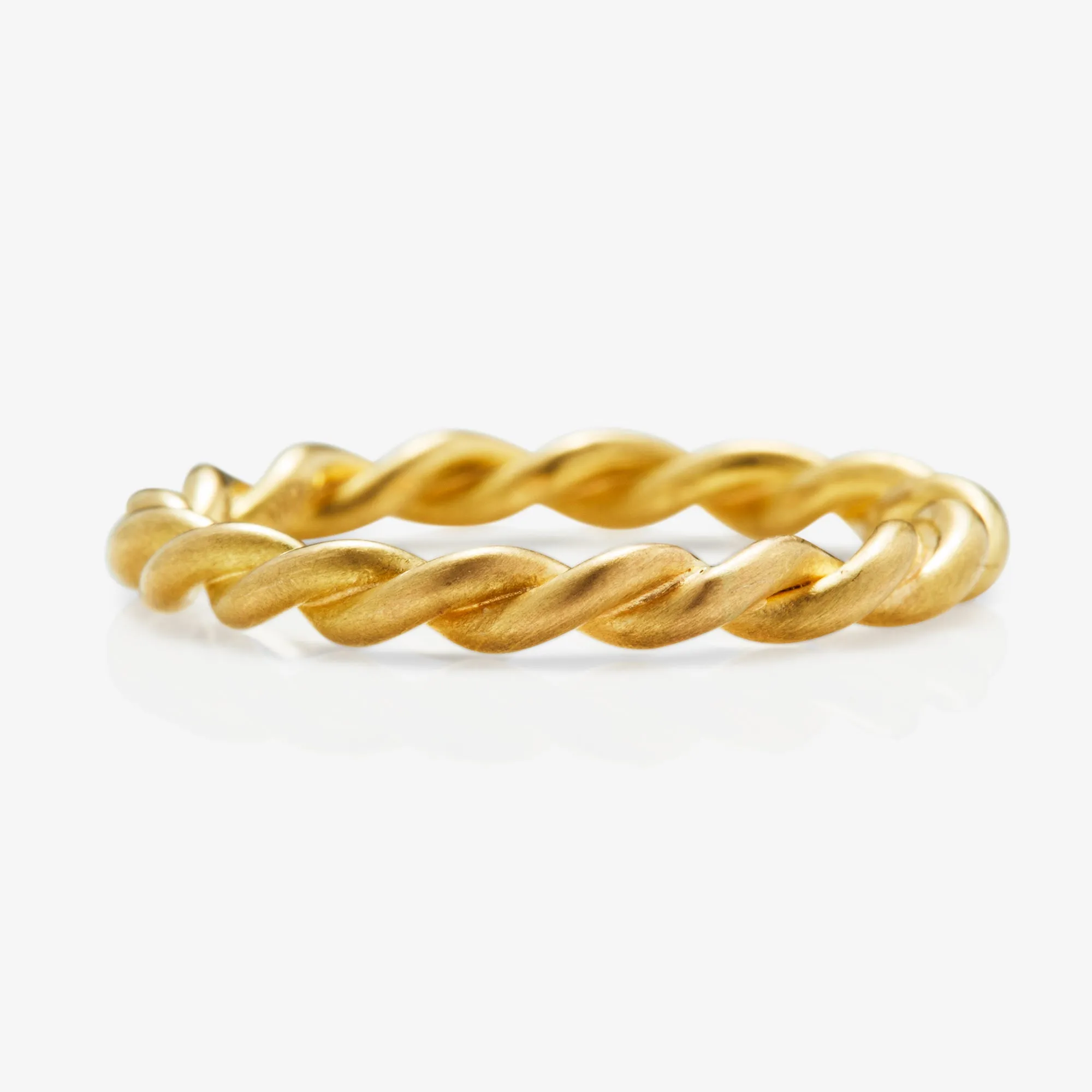 Ashley Grand Twist Band in 20K Peach Gold