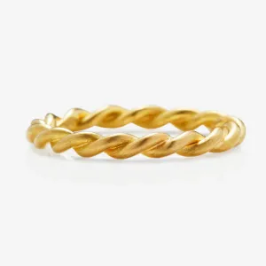 Ashley Grand Twist Band in 20K Peach Gold