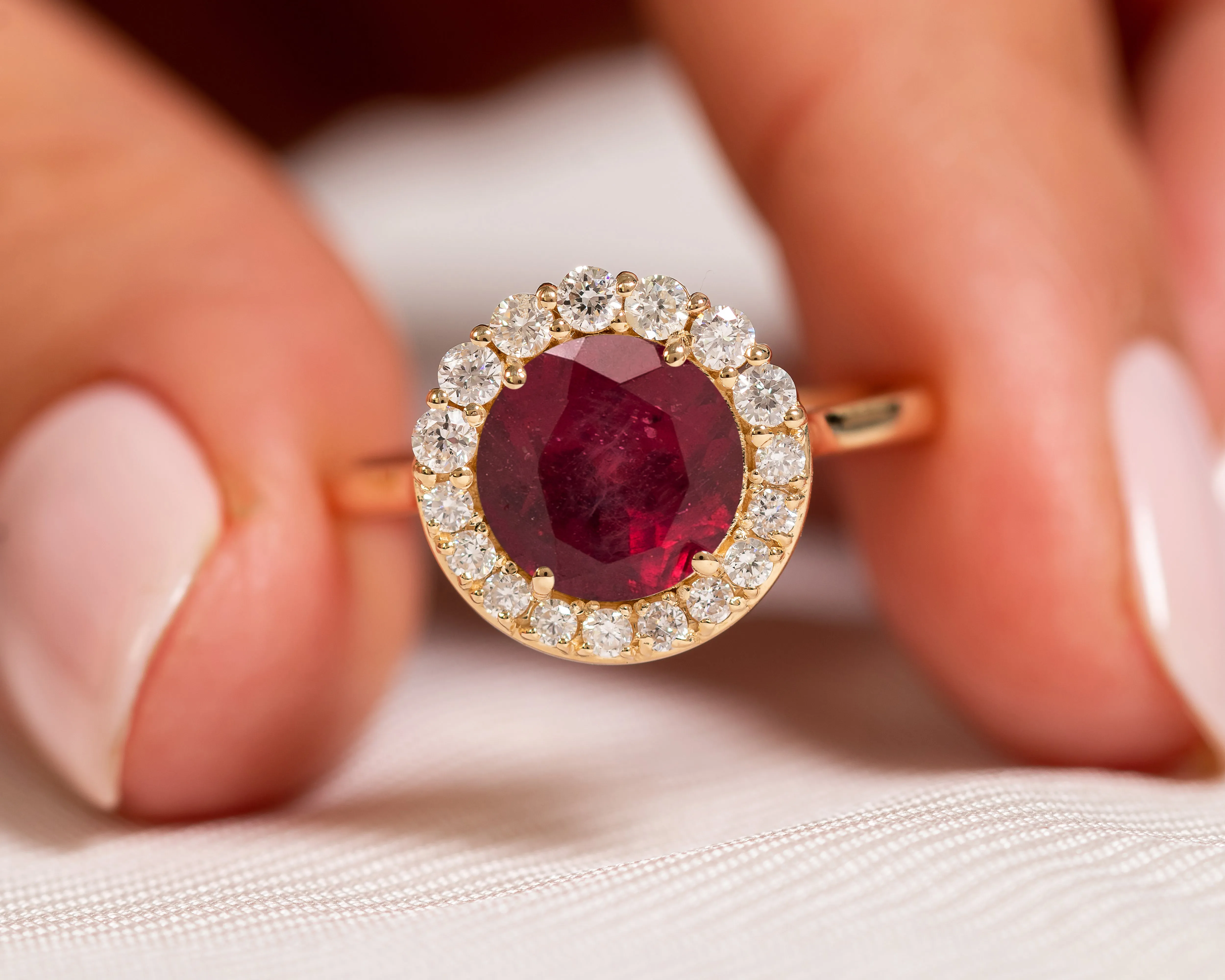 Aureola Ruby Ring