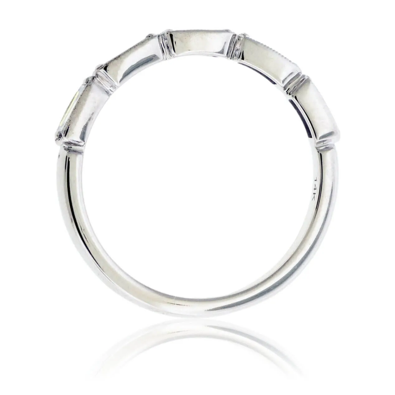 Baguette Diamond Bezel Set Ring