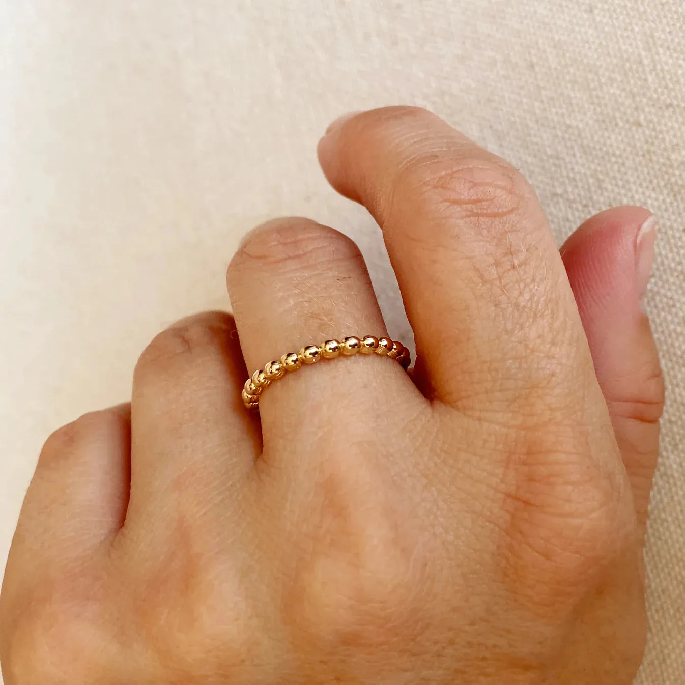 Beaded Band Ring