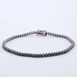 Black Diamond Tennis Bracelet