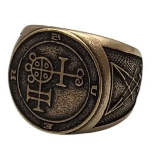 Buer sigil ring from bronze