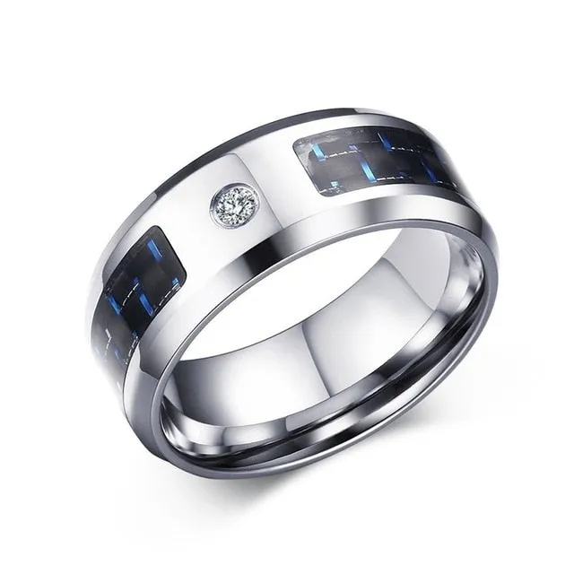 Carbon Fiber Ring For Man Engraved