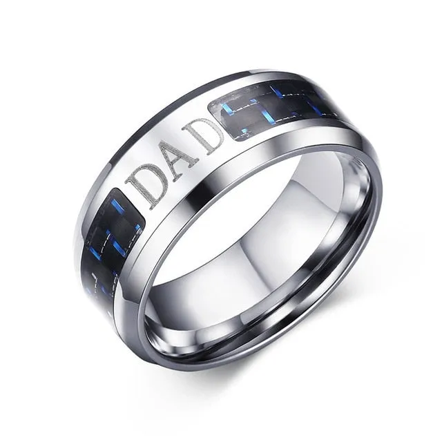 Carbon Fiber Ring For Man Engraved