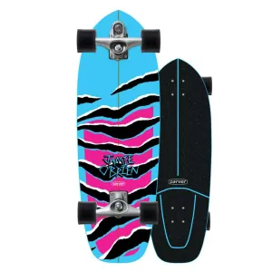 Carver JOB Blue Tiger Surfskate Cruiser Skateboard C7 - 10.25" x 31"