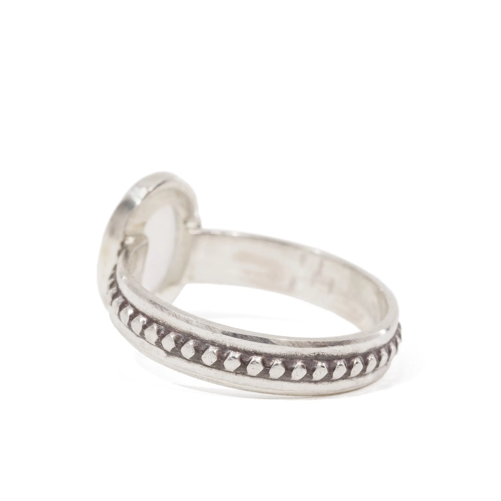 Catseye Moonstone 1.2 Carat Sterling Silver Handcrafted Gemstone Ring