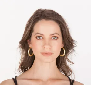 Chantal Hoop Earrings 18K Gold Plated