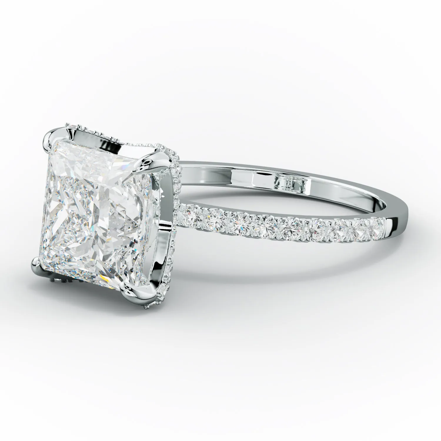 Charlotte Princess Cut Diamond Engagement Ring