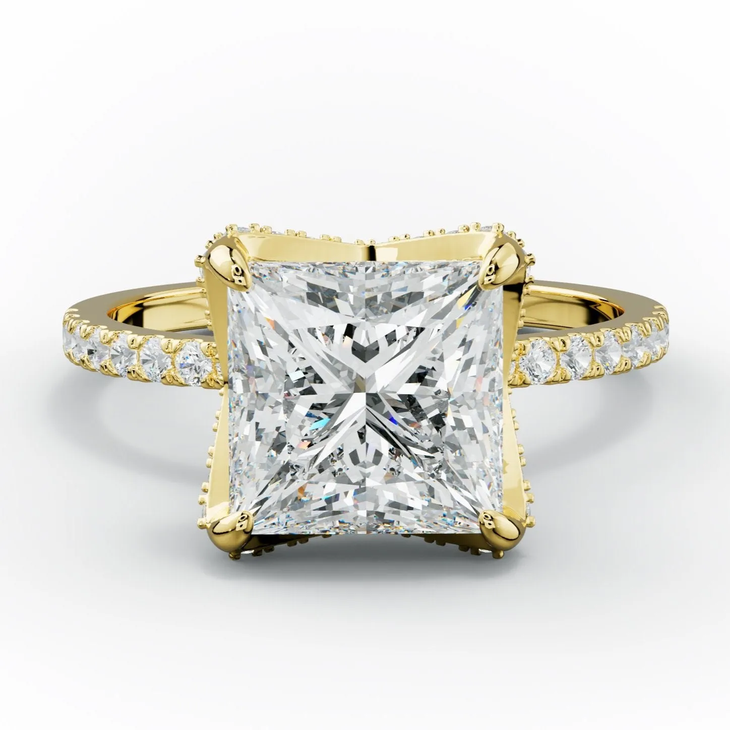 Charlotte Princess Cut Diamond Engagement Ring