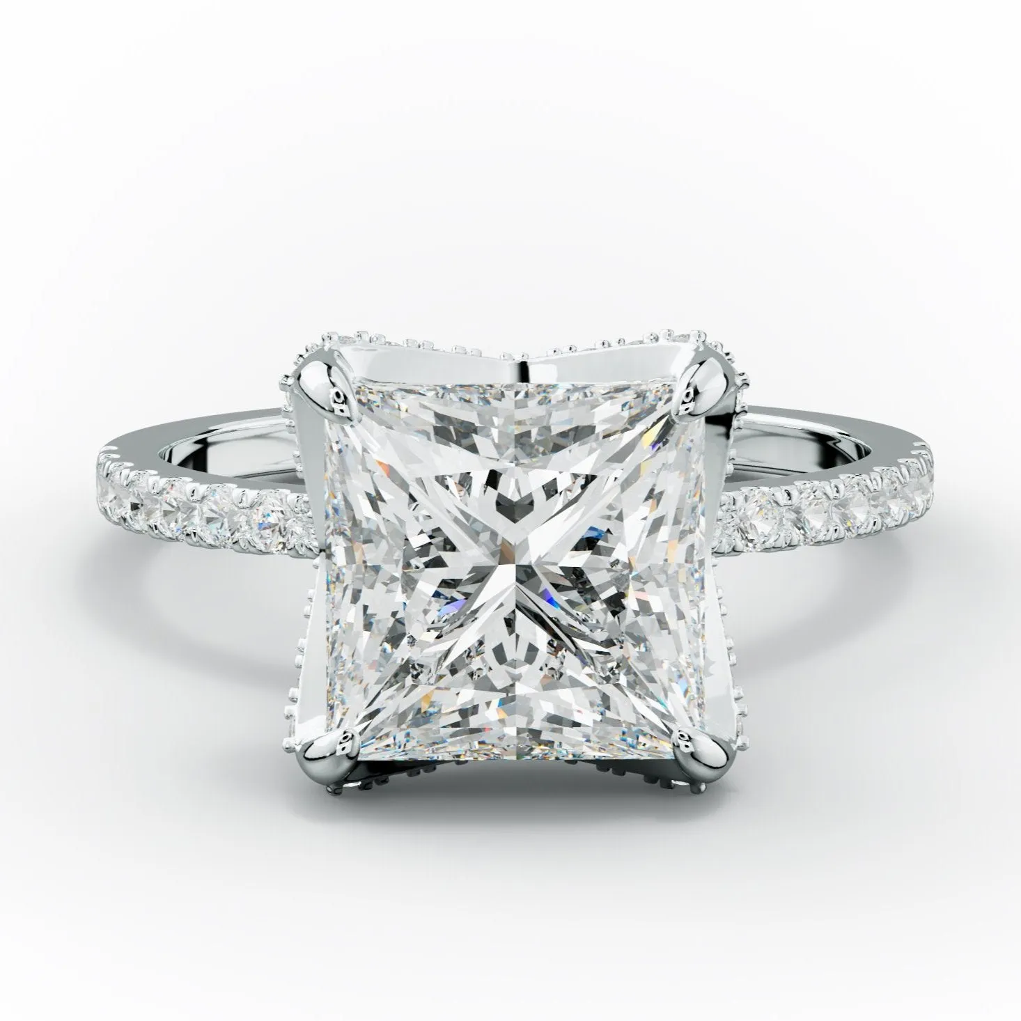 Charlotte Princess Cut Diamond Engagement Ring
