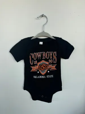 Children's OSU Cowboys Pep Rally Black Onesie