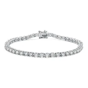 Classic 3mm Round White /Black/Green Moissanite Tennis Bracelet