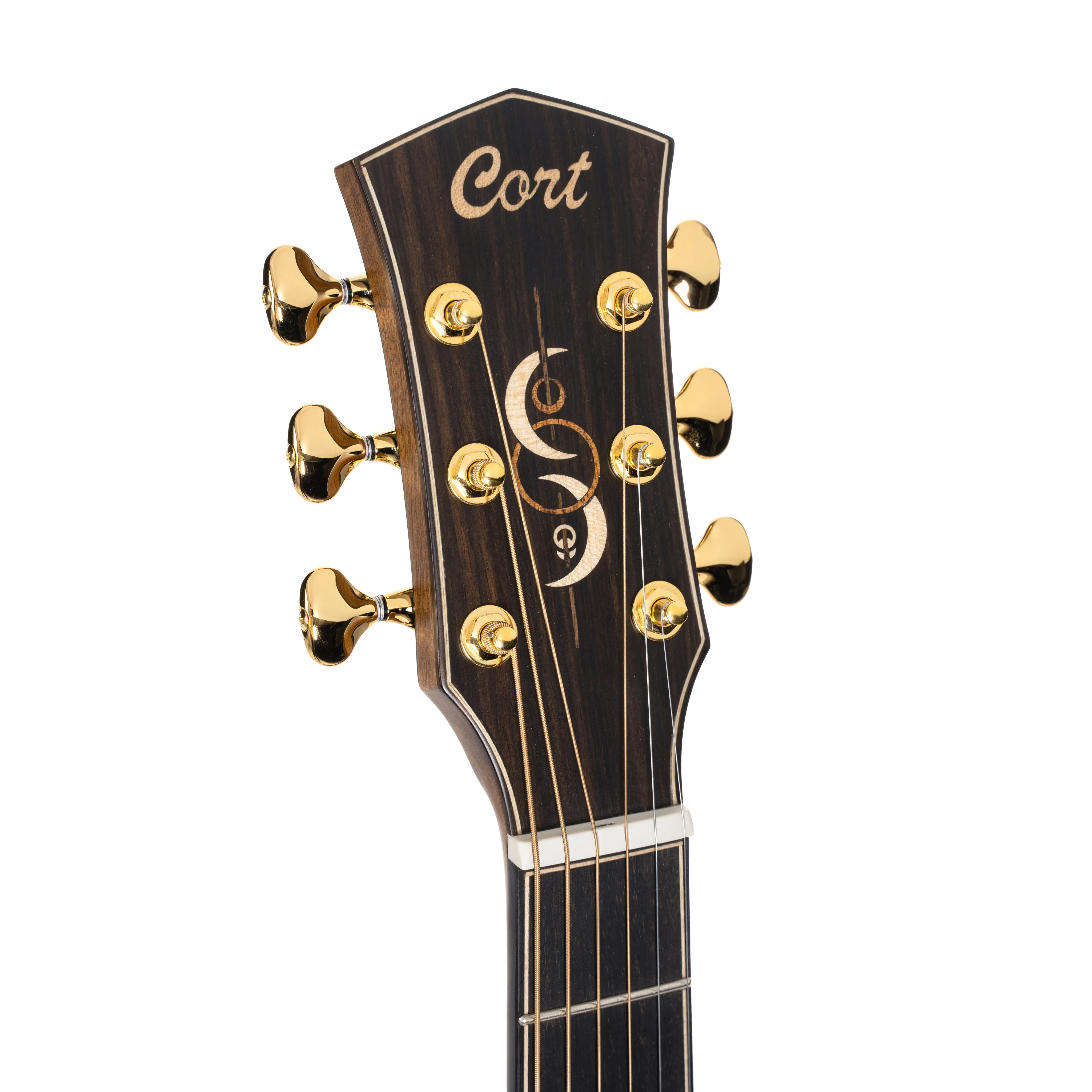 Cort Blue Moon Acoustic Guitar w/Case, Trans Blue Satin
