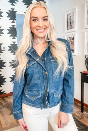 Cropped Cargo Jacket