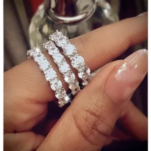 Crystal Eternity Rings