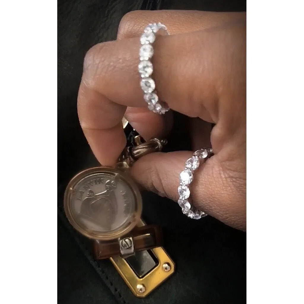 Crystal Eternity Rings