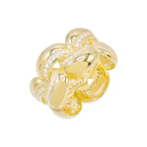 CZ Kneaded Ring