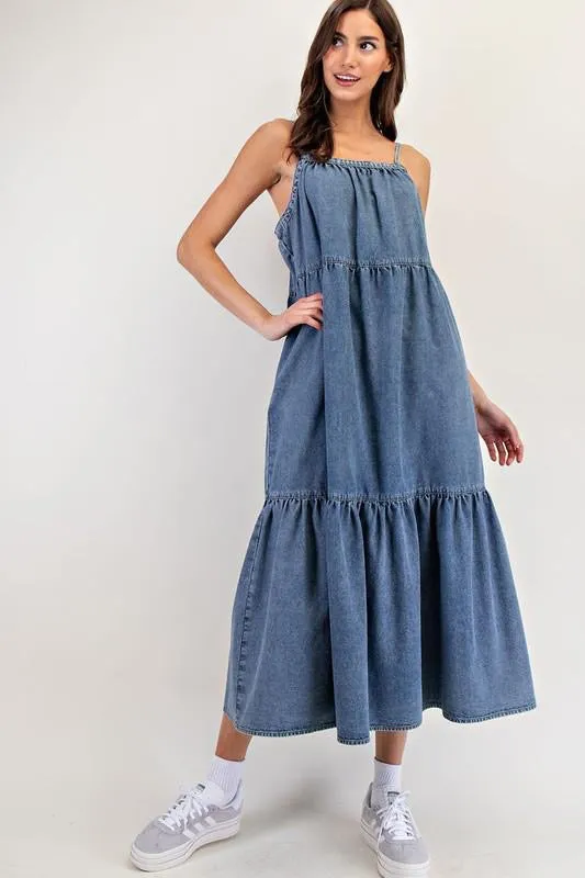 Denim Maxi Dress (NEW)