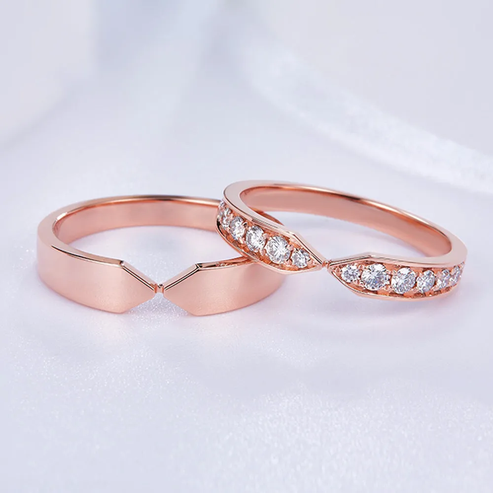Diamond Couple Wedding Rings