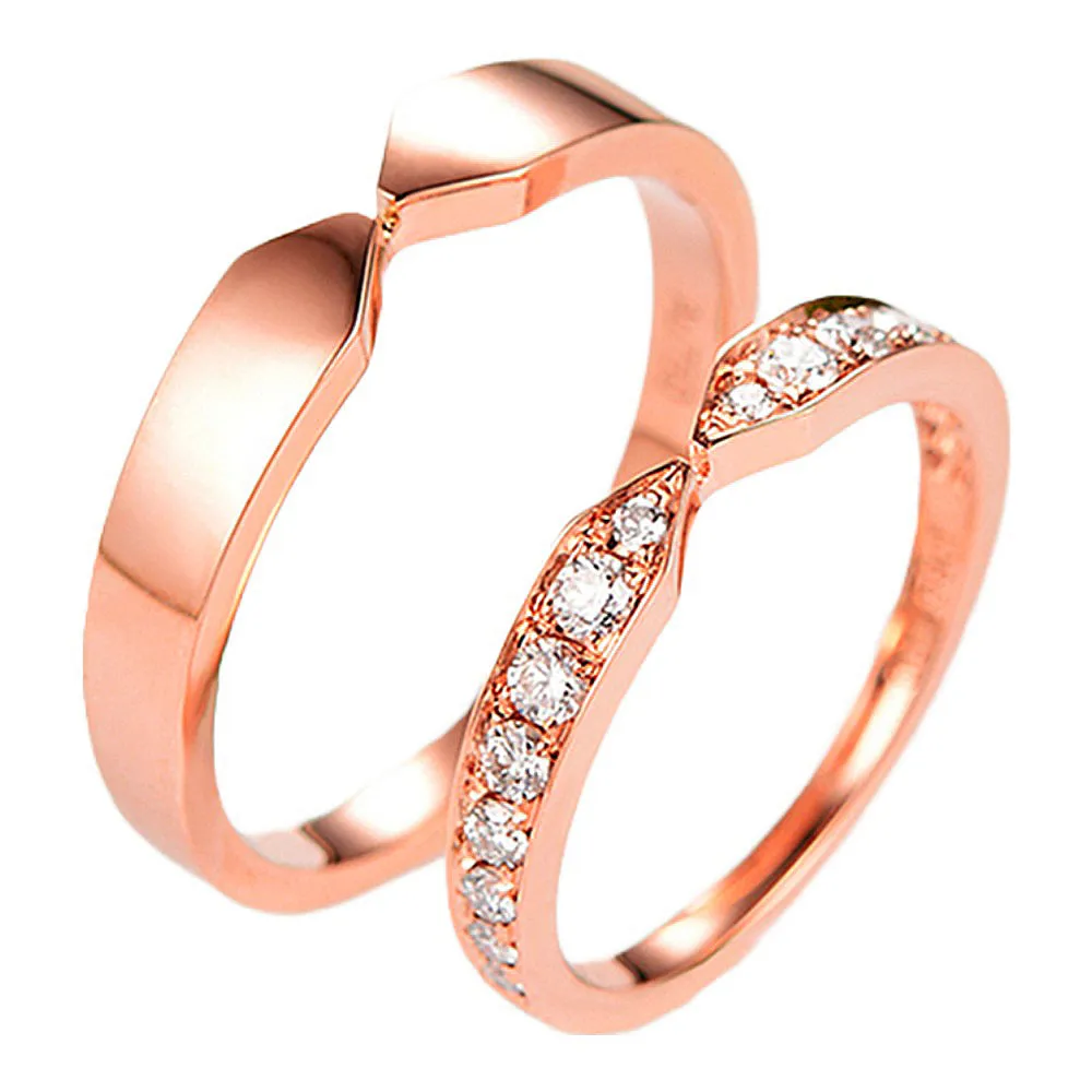 Diamond Couple Wedding Rings