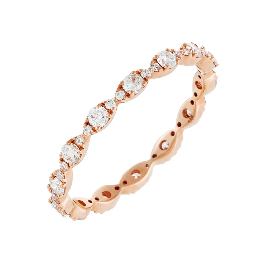 Diamond Evil Eye Band 14K