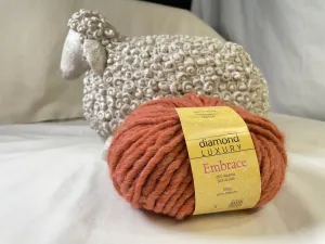 Diamond Luxury Embrace Yarn - Atomic Tangerine - 2017