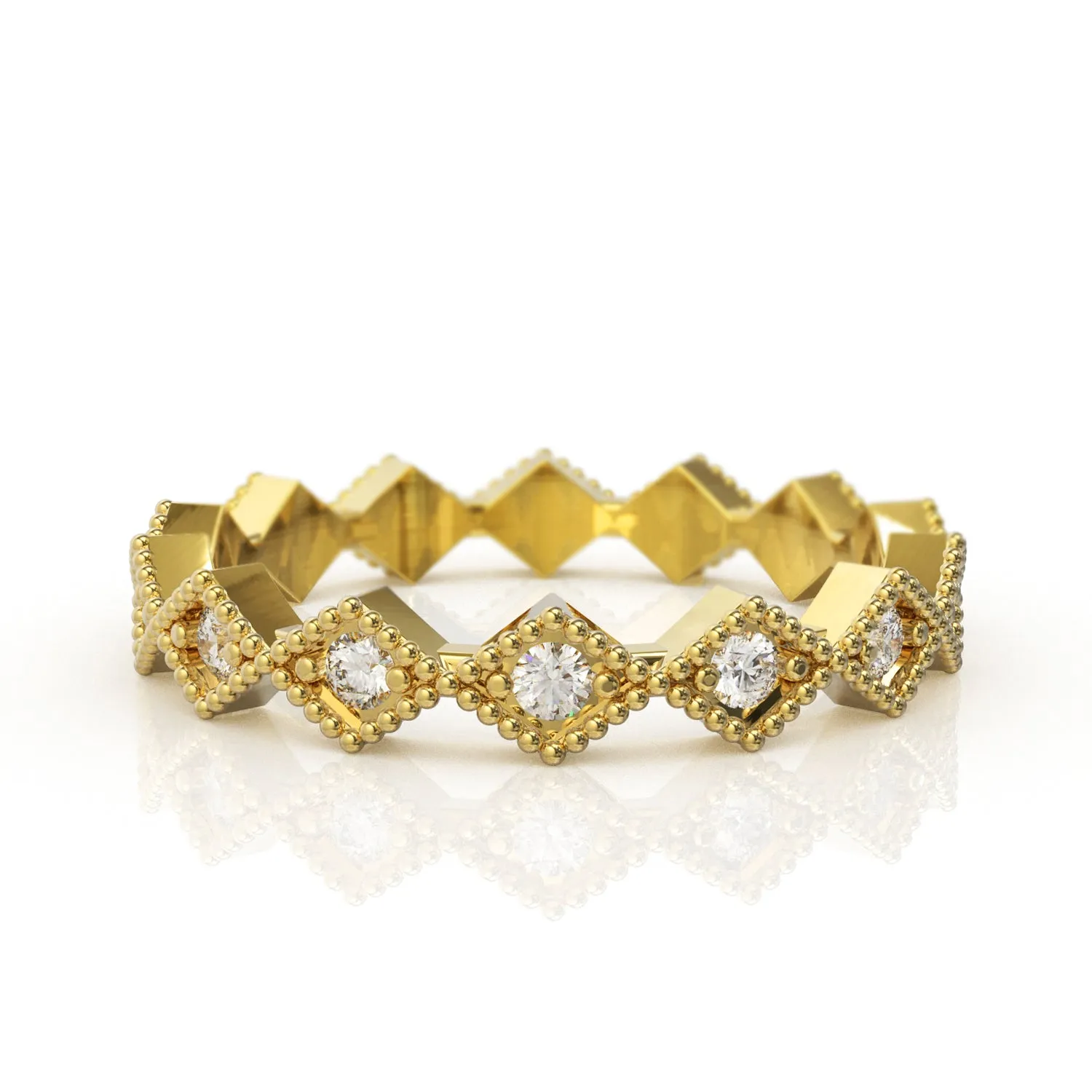 Diamond Rhombus Eternity Ring