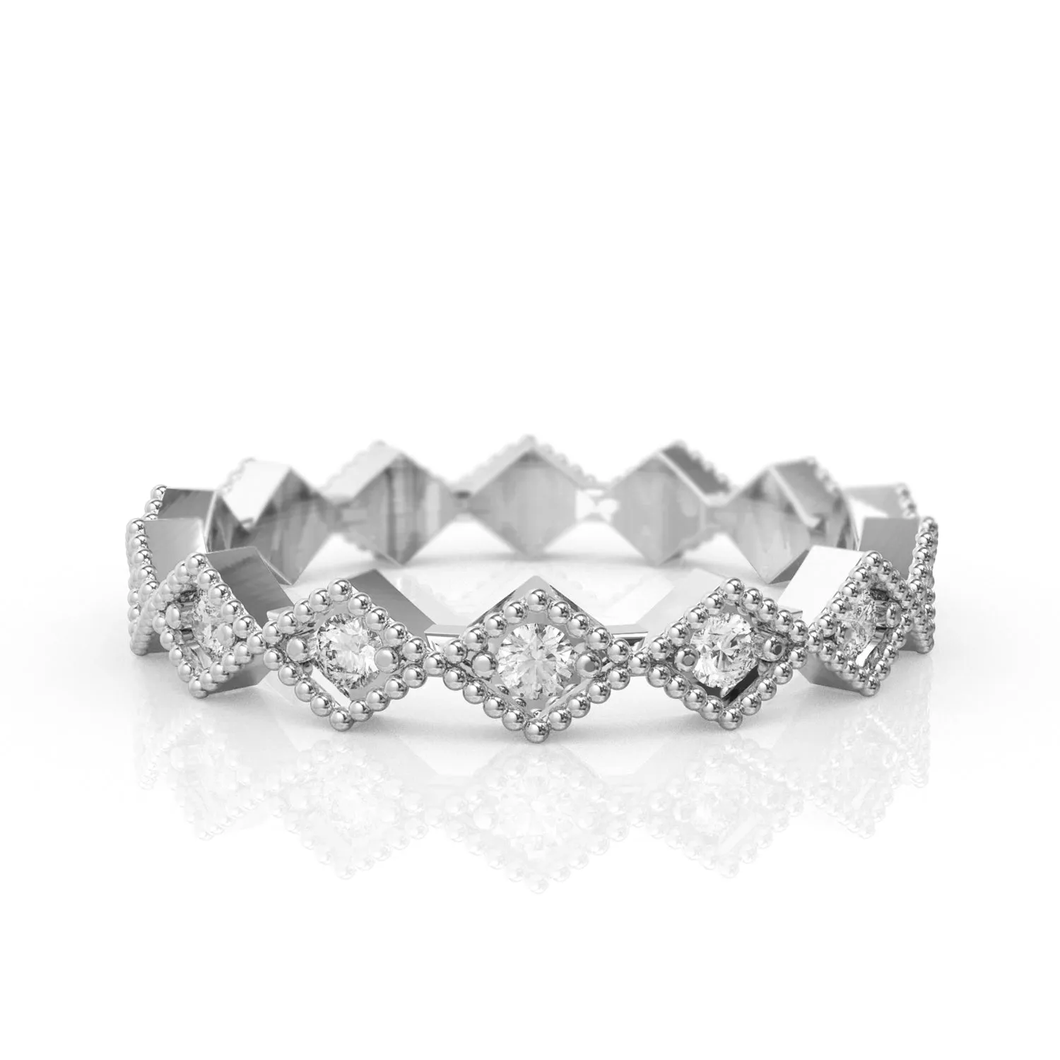 Diamond Rhombus Eternity Ring