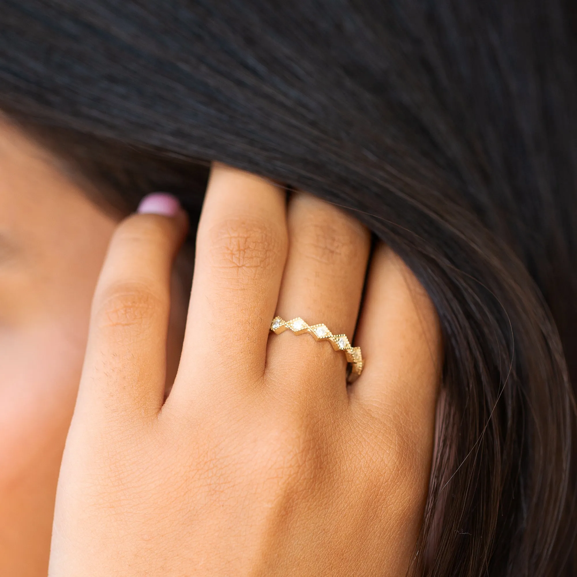 Diamond Rhombus Eternity Ring