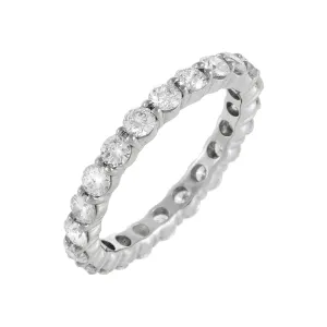 Diamond Round Eternity Band 14K