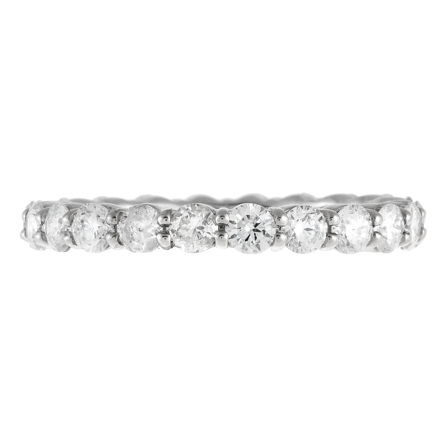 Diamond Round Eternity Band 14K