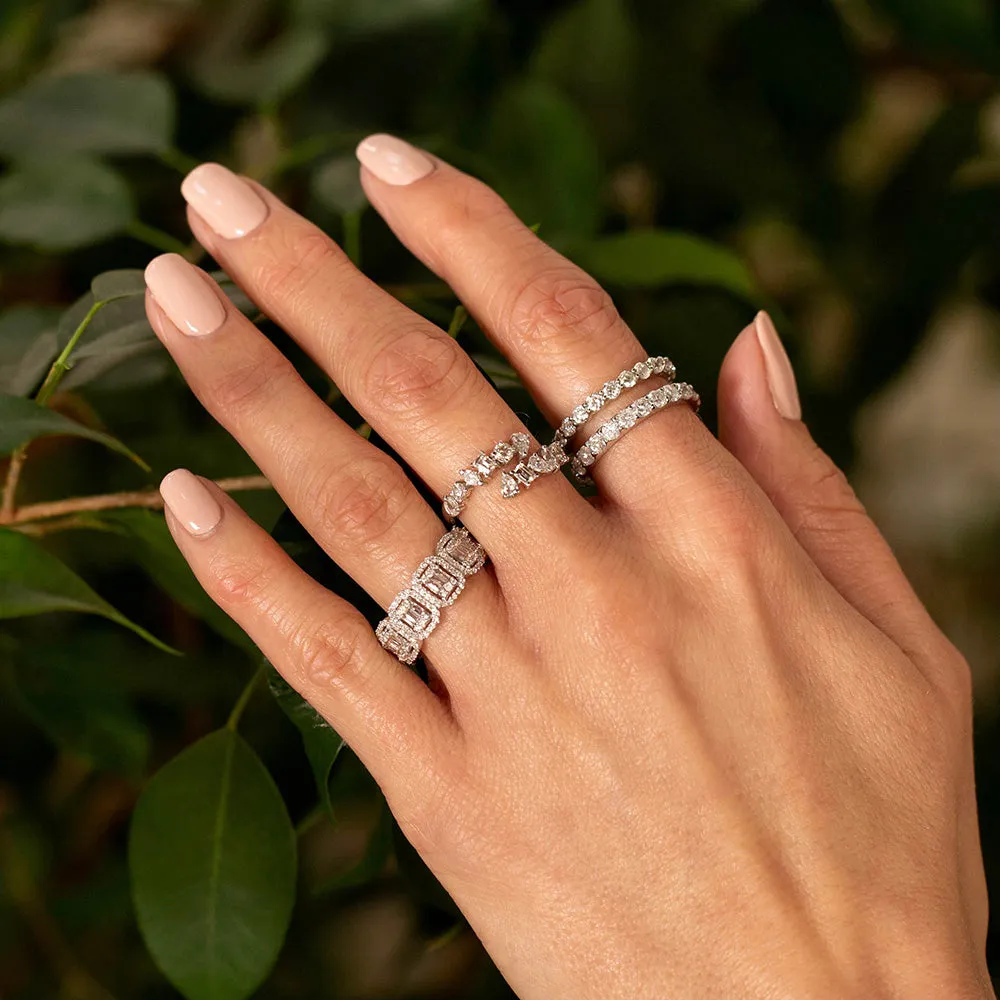 Diamond Round Eternity Band 14K