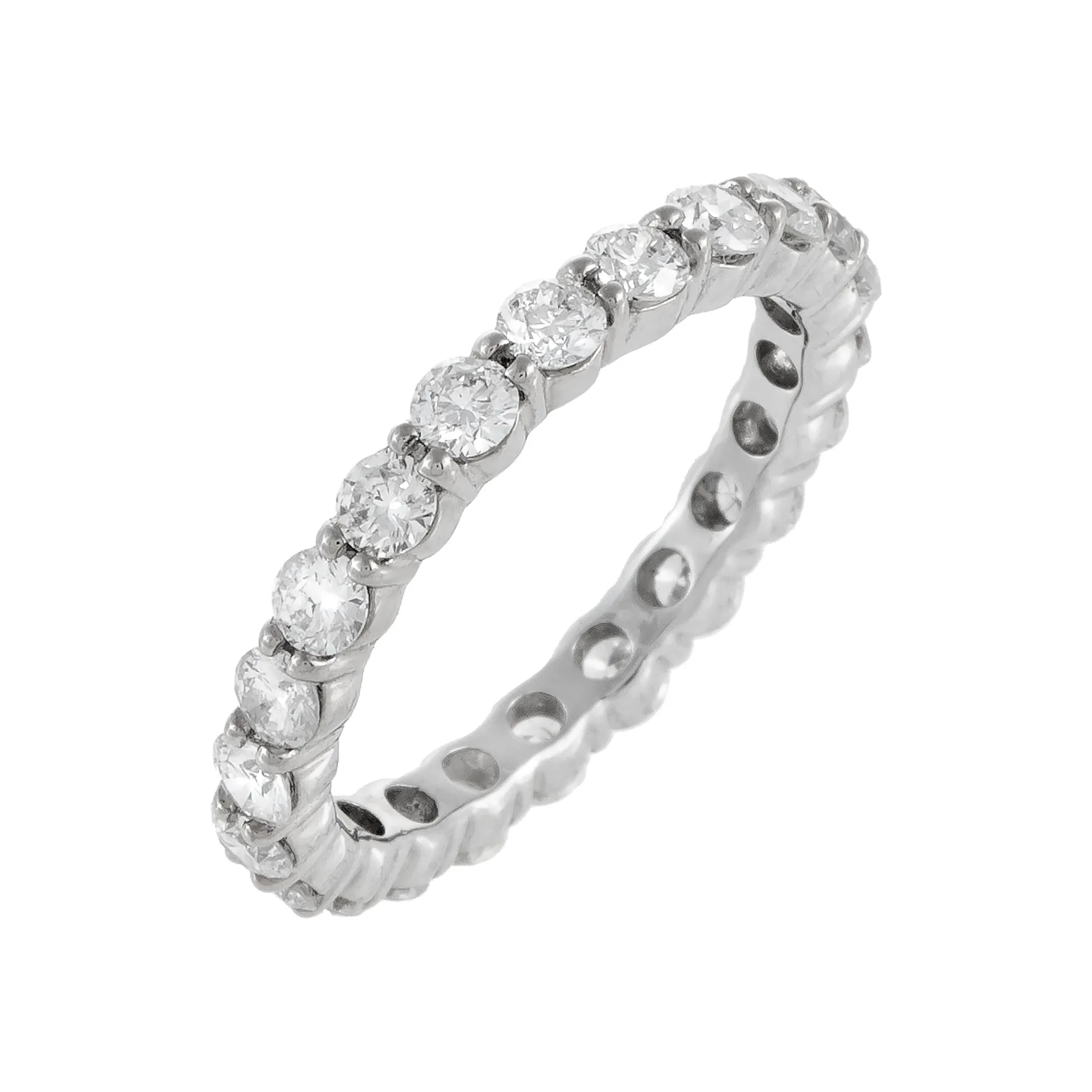 Diamond Round Eternity Band 14K