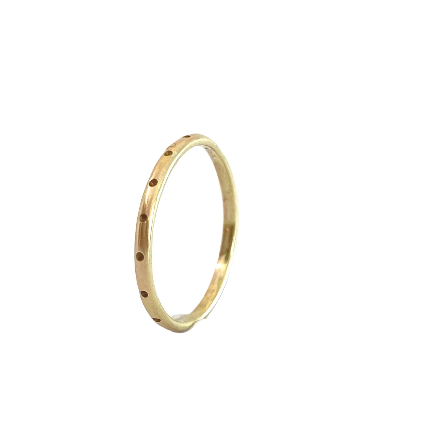 Dotted Half Round Ring