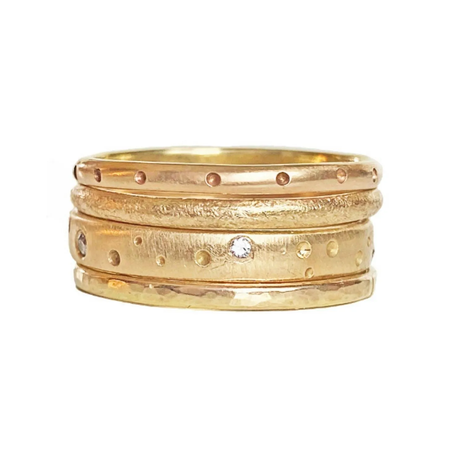 Dotted Half Round Ring