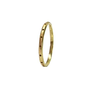 Dotted Half Round Ring
