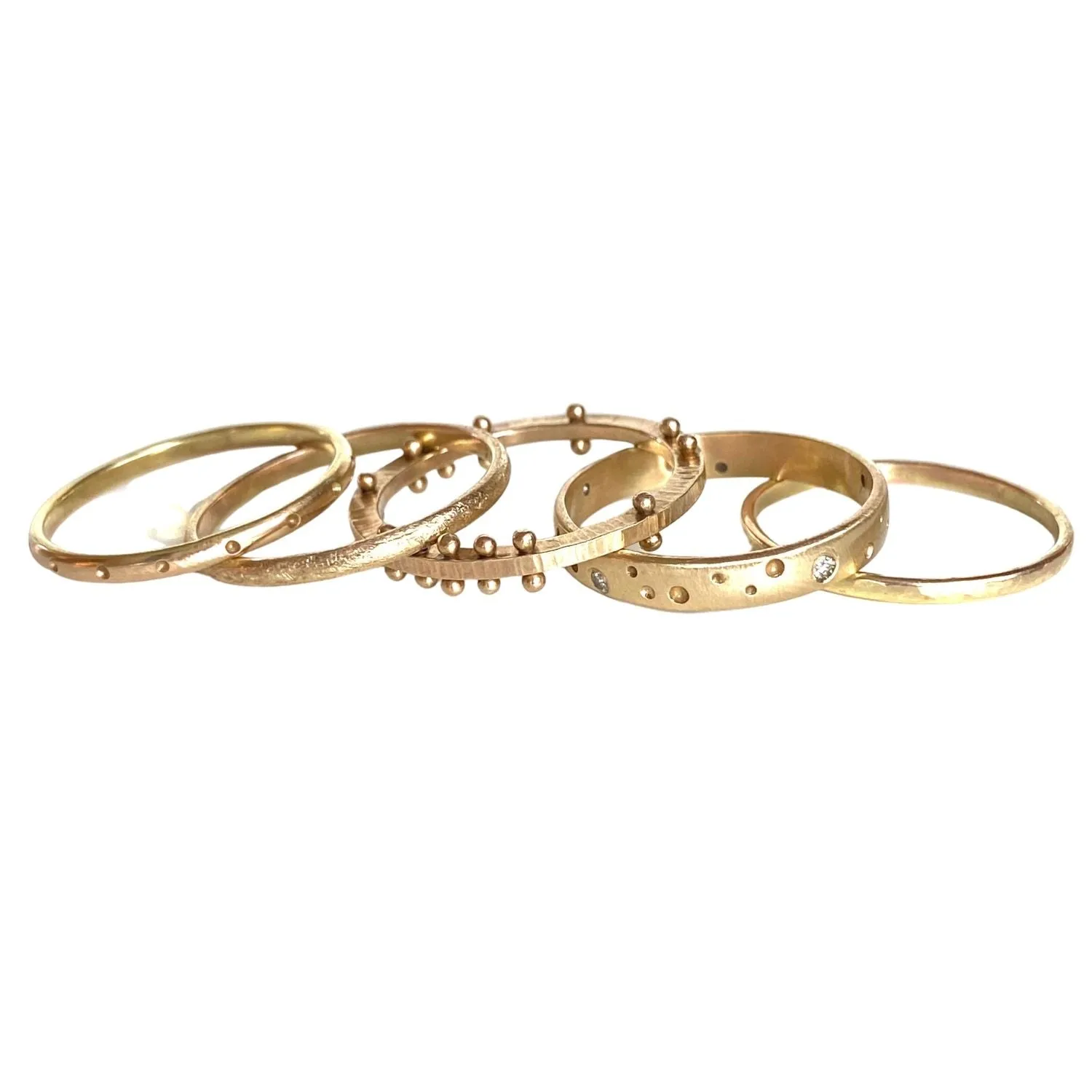 Dotted Half Round Ring