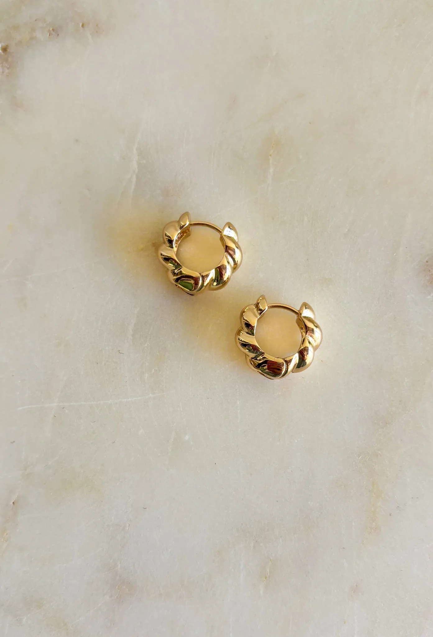 Endless Questions Huggie Earrings