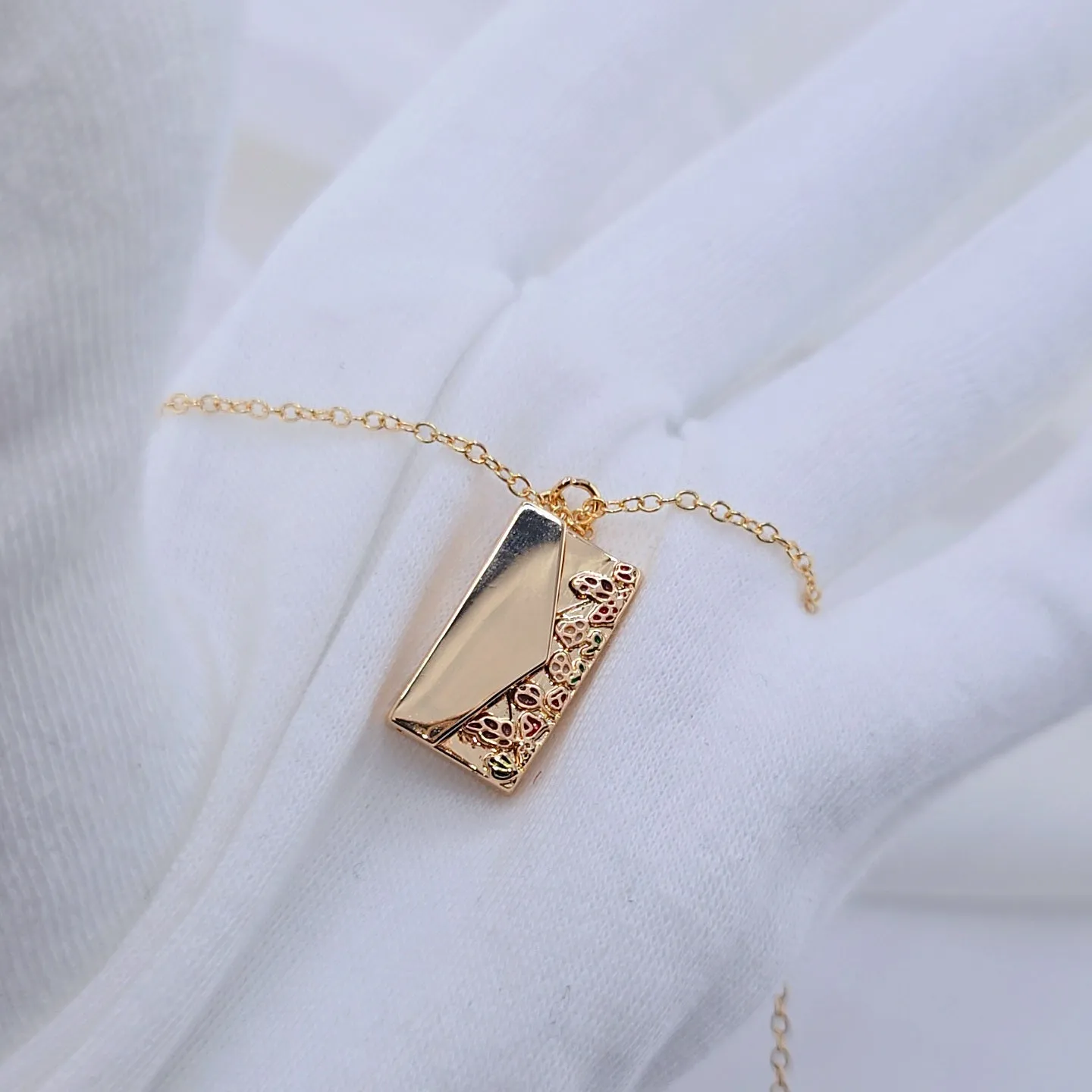 Engraved Openable Book Locket Necklace