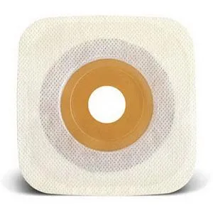 Esteem synergy® Stomahesive® Skin Barrier, 4" x 4" (10cm x 10cm) White, Pre-Cut Stoma Opening 1" (25mm) - Box of 10