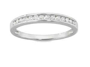 Eternity Ring with 1/4ct of Diamonds in 9ct White Gold