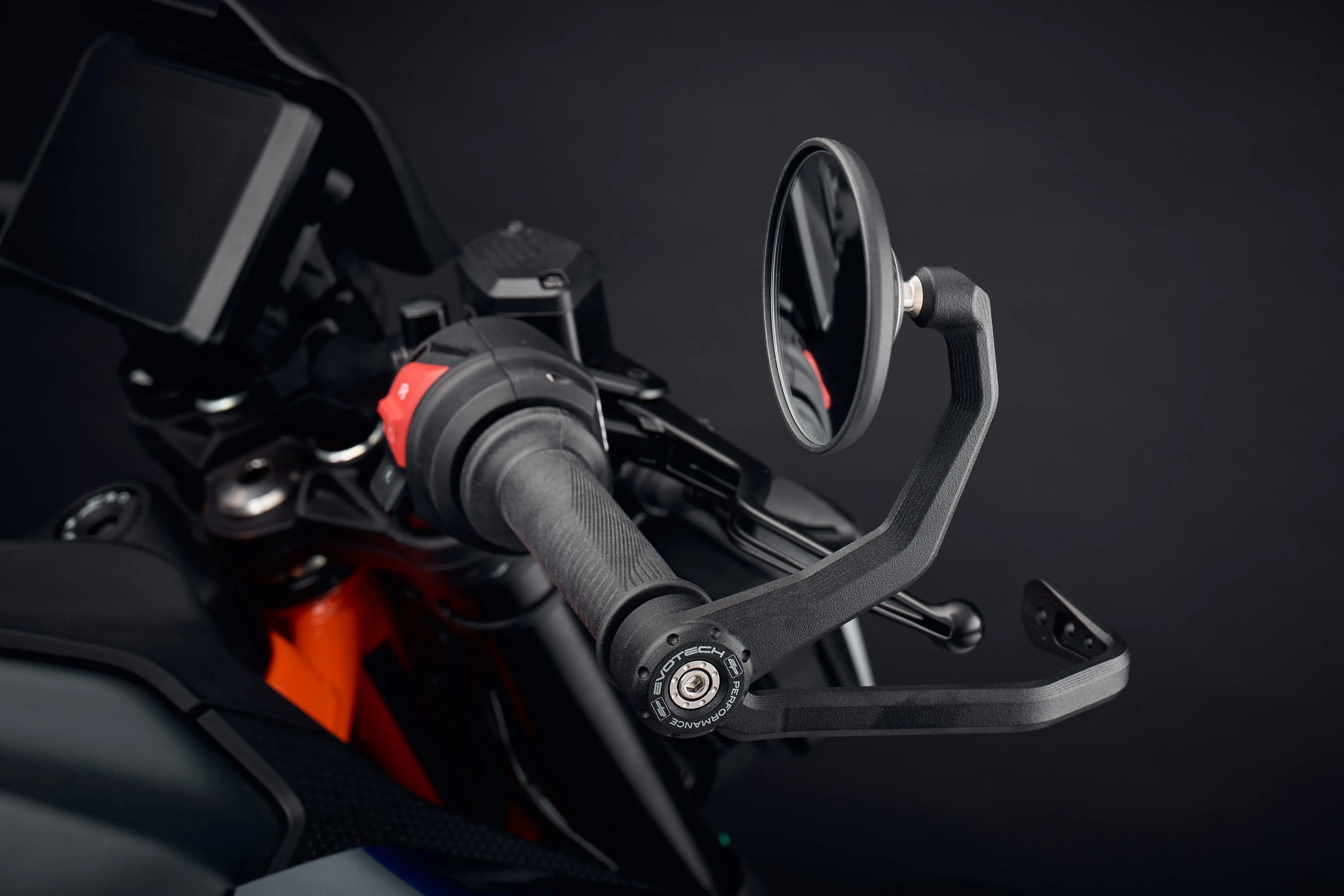 Evotech Bar End Mirrors / Brake and Clutch Protector Kit - KTM 125 Duke (2024 )