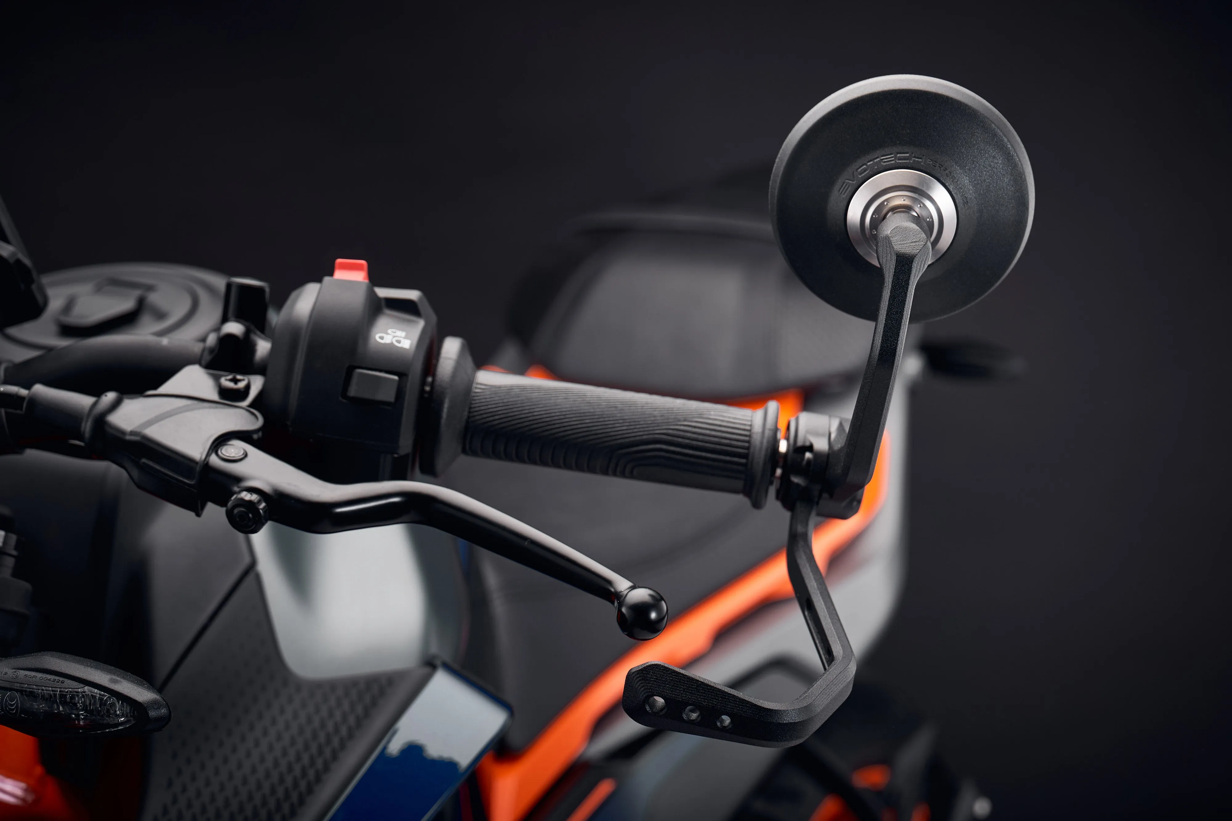 Evotech Bar End Mirrors / Brake and Clutch Protector Kit - KTM 125 Duke (2024 )